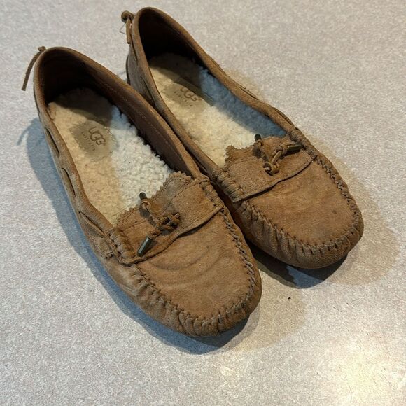 UGG Brown Moccasins - Picture 1 of 8